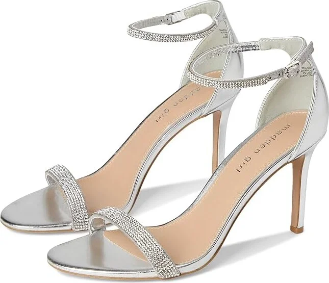 Madden Girl Brazen-R Women's Dress Sandals Silver : 8.5 M, Synthetic