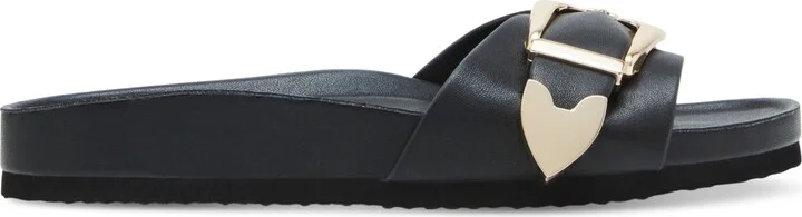 Madden Girl Brookk Buckled Footbed Slide Flat Sandals - Image 2