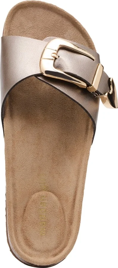 Madden Girl Brookk Buckled Footbed Slide Flat Sandals - Image 8