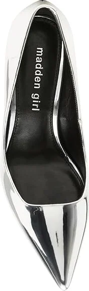 Madden Girl Brynn High Heels Silver : 10 M, Leather - Image 2