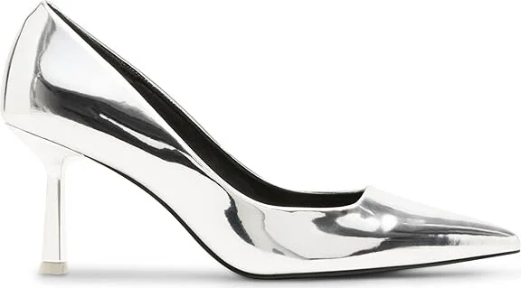 Madden Girl Brynn High Heels Silver : 10 M, Leather - Image 6