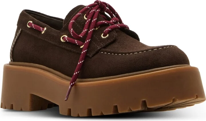 Madden Girl Caden Platform Lug-Sole Boat Shoes