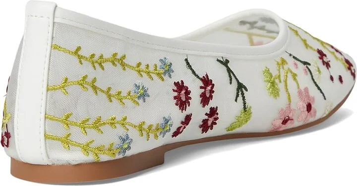 Madden Girl Cass Women's Slip on Shoes White Floral : 9.5 M, Mesh - Image 4