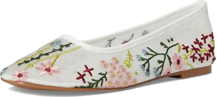 Madden Girl Cass Women's Slip on Shoes White Floral : 9.5 M, Mesh - Image 5