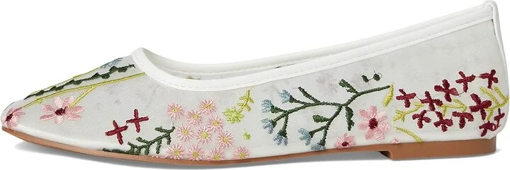 Madden Girl Cass Women's Slip on Shoes White Floral : 9.5 M, Mesh - Image 6