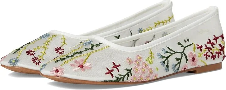 Madden Girl Cass Women's Slip on Shoes White Floral : 9.5 M, Mesh
