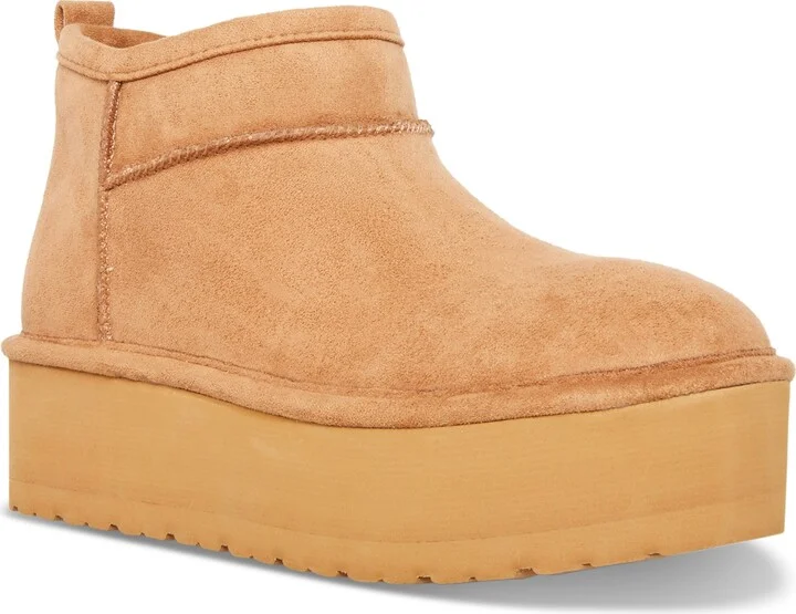 Madden Girl Embracce Cozy Mini Platform Booties