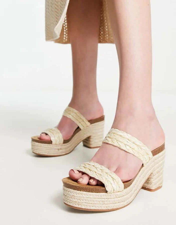 Madden Girl Emerson platform espadrilles in natural raffia - Image 3