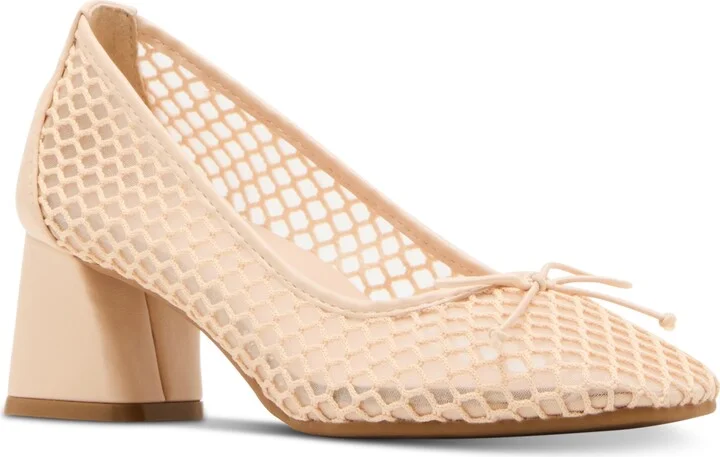 Madden Girl Emily-m Mesh Block-Heel Ballet Pumps