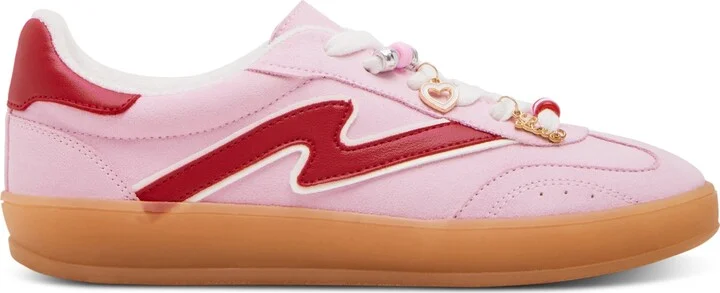 Madden Girl Giia-c Charms Lace-Up Low-Top Sneakers - Red/White Multi - Image 6