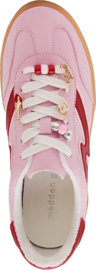 Madden Girl Giia-c Charms Lace-Up Low-Top Sneakers - Red/White Multi - Image 8