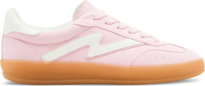 Madden Girl Giia Lace-Up Low-Top Sneakers - Light Pink/White Multi - Image 2