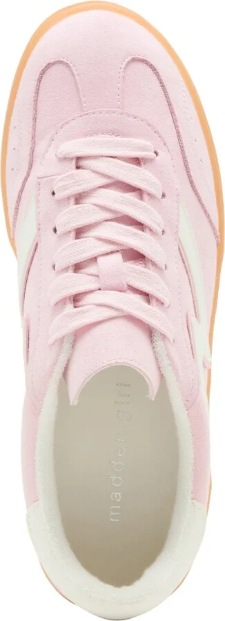 Madden Girl Giia Lace-Up Low-Top Sneakers - Light Pink/White Multi - Image 4