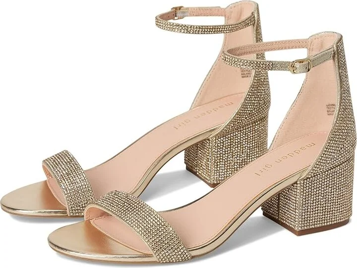Madden Girl Ileana-RR High Heels Gold : 8.5 M, Synthetic