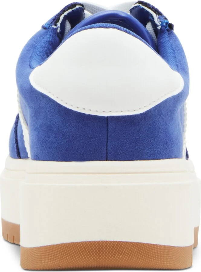 Madden Girl Navida Lace-Up Low-Top Platform Sneakers - Blue/White Multi - Image 3