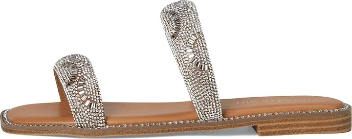 Madden Girl Partly Women's Dress Sandals Silver : 6 M, Suede - Image 6