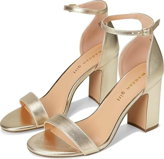 Madden Girl Sashha Women's Shoes Gold Paris : 6.5 M, Leather