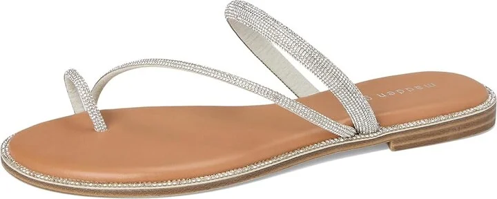 Madden Girl Spotlight-R Women's Dress Sandals Silver : 6 M, Suede - Image 5