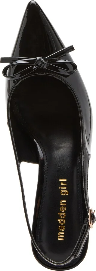 Madden Girl Vogue Bow Slingback Kitten-Heel Pumps - Image 4
