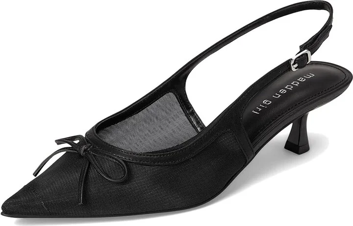 Madden Girl Vogue-M High Heels Black Mesh : 8.5 M, Leather/Rubber - Image 5