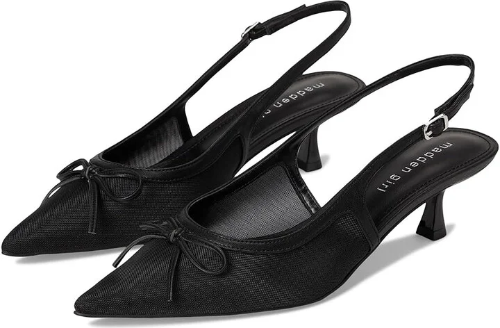 Madden Girl Vogue-M High Heels Black Mesh : 8.5 M, Leather/Rubber