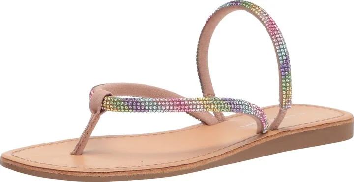 Madden Girl Womens Aurra Slip On Flip Flop Thong Sandals Multi 8.5 Medium (B