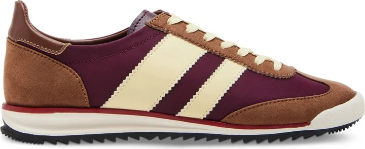Madden Girl Women's Jumper Low Profile Retro Joggers - Burgandy/Brown Multi - Image 2