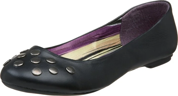 Madden Girl Women's Justinn Studded Toe Ballet Flat