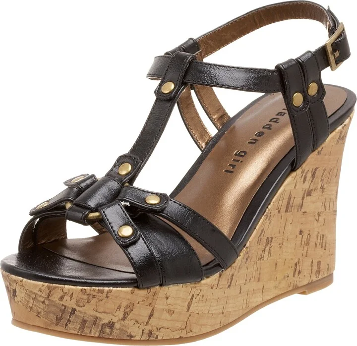 Madden Girl Women's Vipera T-Strap Wedge