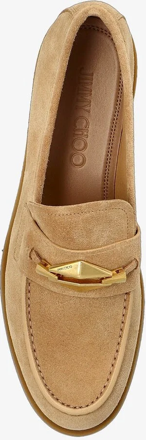 Maddie Diamond Suede Loafers - Image 3