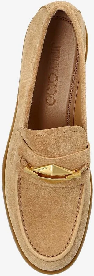 Maddie Diamond Suede Loafers - Image 3
