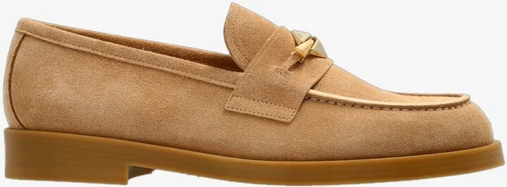 Maddie Diamond Suede Loafers