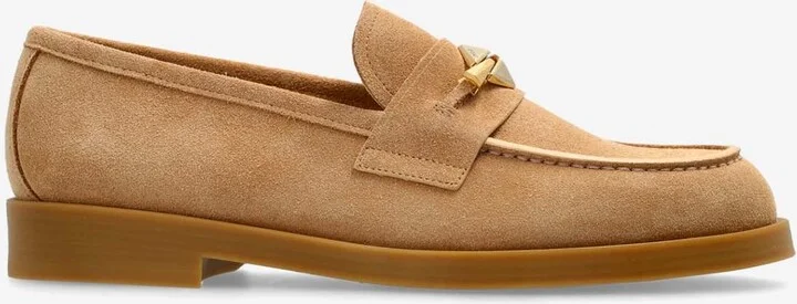 Maddie Diamond Suede Loafers