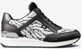 Maddy Zebra Print Signature Logo Trainer - Image 9
