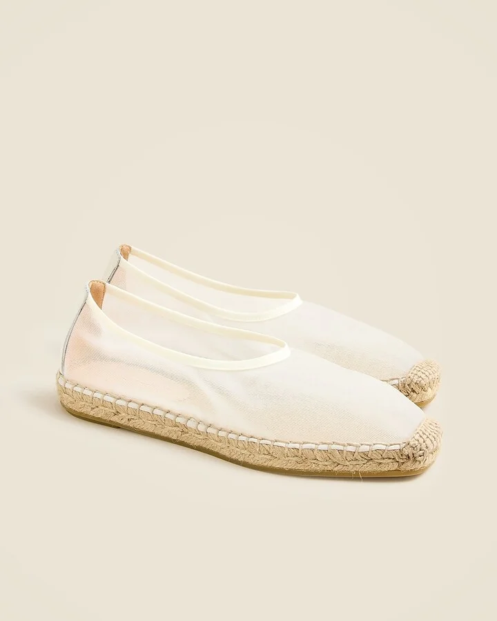 Made-in-Spain espadrille flats in mesh - Image 2