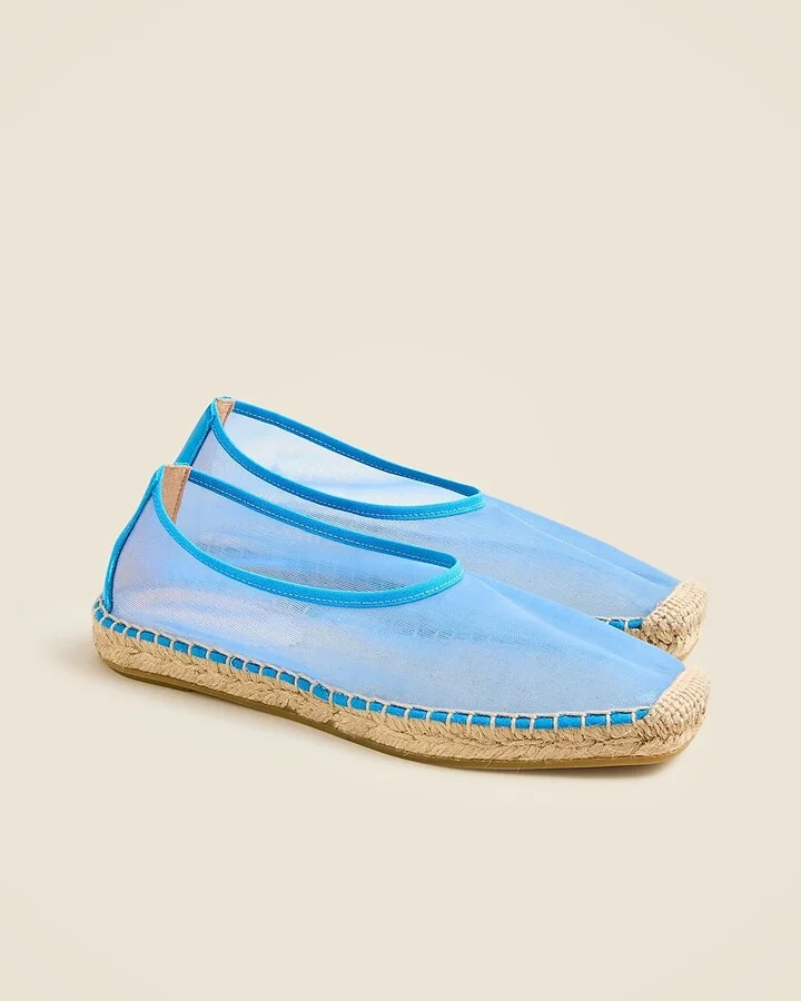 Made-in-Spain espadrille flats in mesh - Image 4