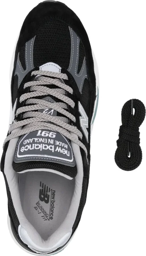 Made In UK 991v2 panelled sneakers - Image 4