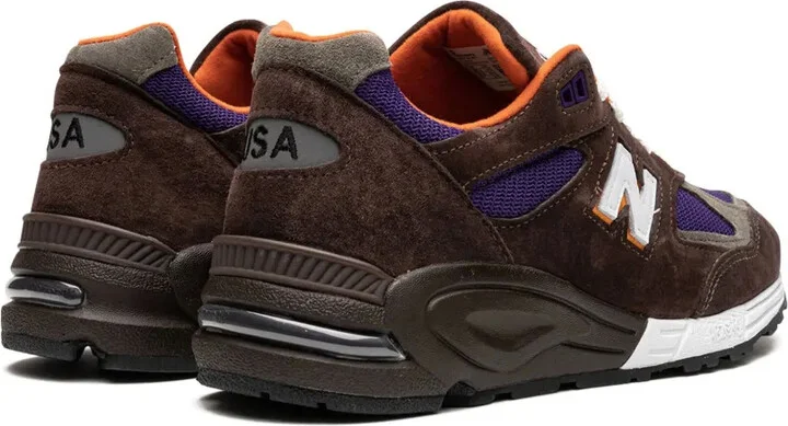 Made in USA 990v2 "Brown/Orange/Purple" sneakers - Image 3