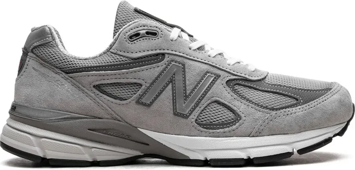 Made in USA 990v4 leather sneakers