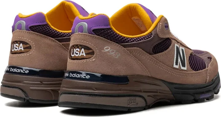 Made in USA 993 "Mushroom/Midnight Violet" sneakers - Image 3