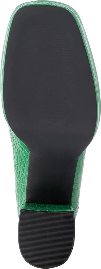 Madelyn Croc Embossed Platform Loafer Pump - Wide Width - Image 6