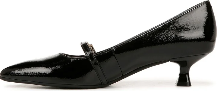 Madelyn Mary Jane Pointed Toe Kitten Heel Pump - Image 8