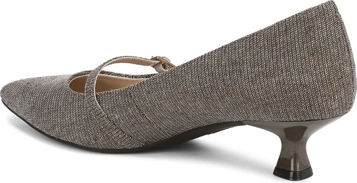 Madelyn Mary Jane Pointed Toe Kitten Heel Pump - Image 11