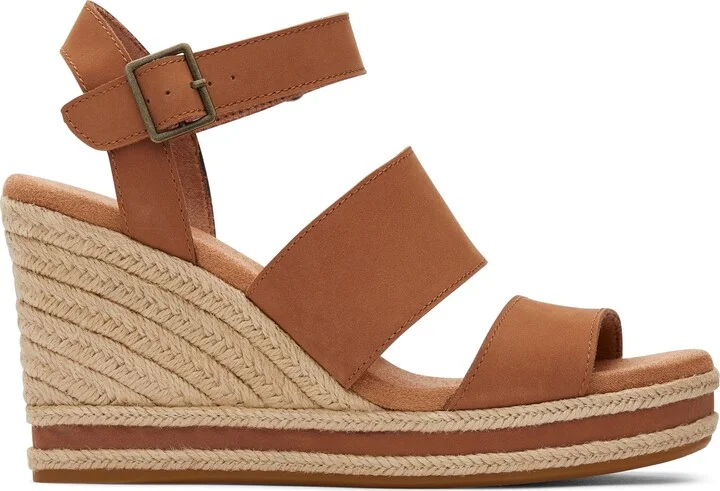Madelyn Tan Leather Wedge Sandal