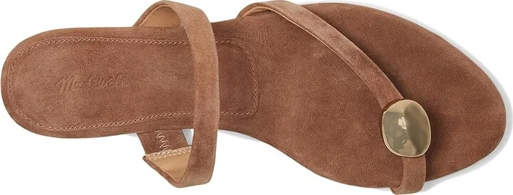 Madewell Cera Hardware Thong Women's Wedge Shoes Aged Cognac : 6.5 M, Leather - Image 2