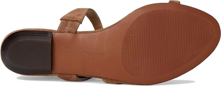 Madewell Cera Hardware Thong Women's Wedge Shoes Aged Cognac : 6.5 M, Leather - Image 3