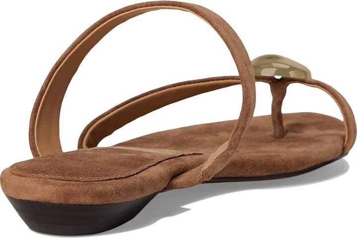 Madewell Cera Hardware Thong Women's Wedge Shoes Aged Cognac : 6.5 M, Leather - Image 4