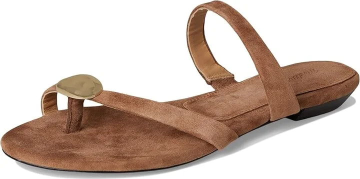 Madewell Cera Hardware Thong Women's Wedge Shoes Aged Cognac : 6.5 M, Leather - Image 5