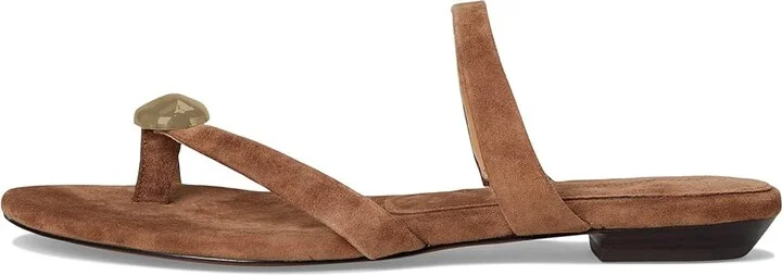 Madewell Cera Hardware Thong Women's Wedge Shoes Aged Cognac : 6.5 M, Leather - Image 6