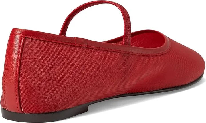Madewell Cosme Elastic Mary Jane Women's Flat Shoes Bandana Red : 8 M, Leather/Mesh/Rubber - Image 4